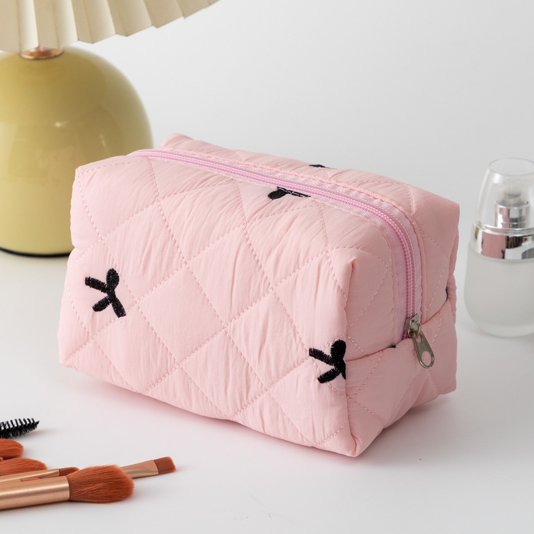 1 Piece Cute Bow Knot Women's Makeup Bag h5 